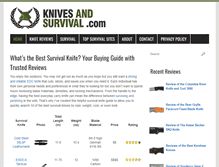 Tablet Screenshot of knivesandsurvival.com